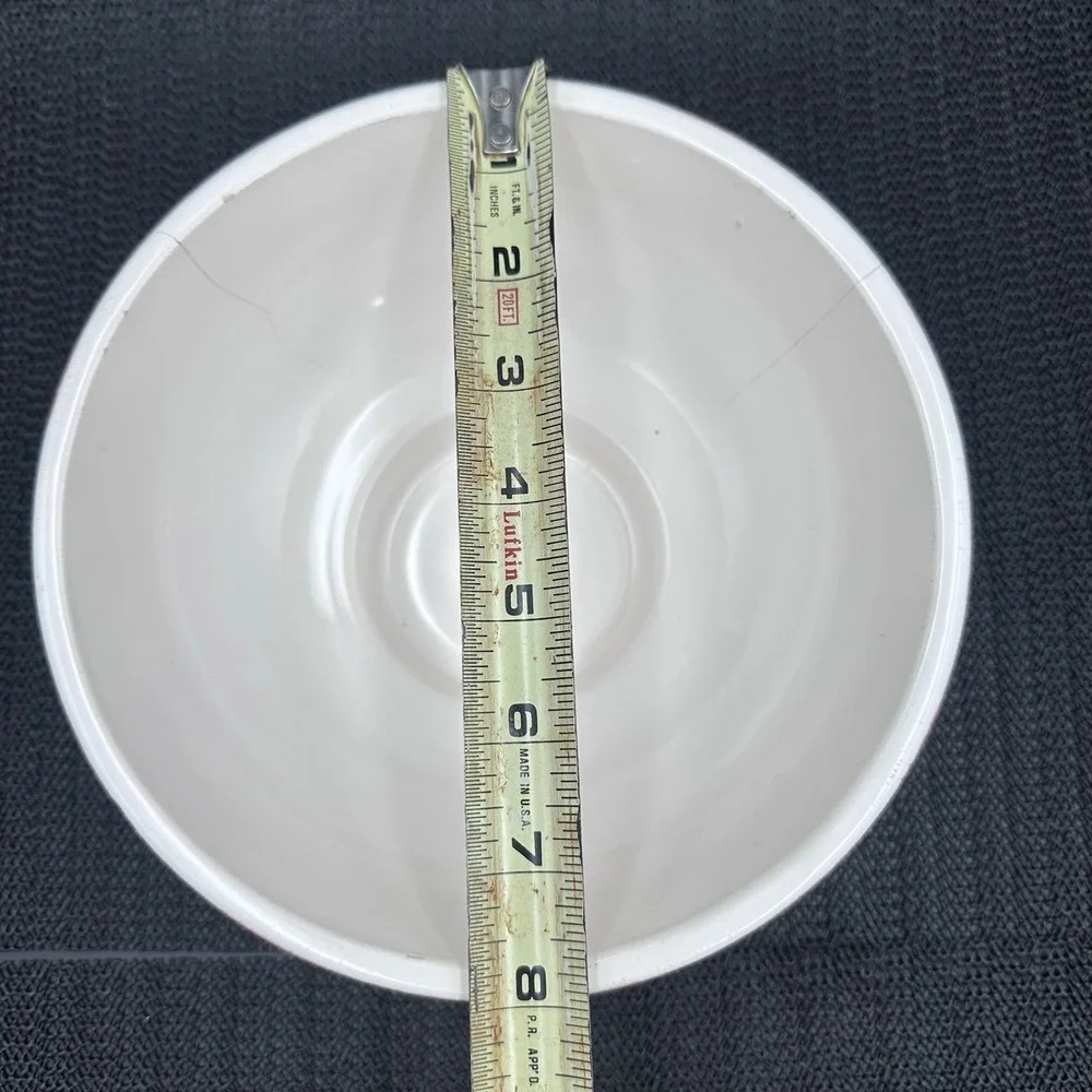 Vintage Haeger USA 102 Red Embossed Floral Pottery Bowl Planter Rustic Decor